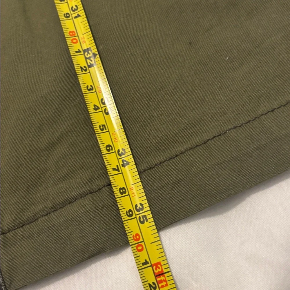 Circus NY Zip Front Long Sleeve Utility Minidress Burnt Olive SZ XL boho western - Picture 8 of 12